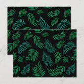 Tropical Leaves Pattern 2 Postkarte (Vorne/Hinten)