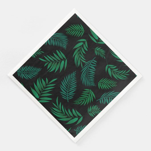 Tropical Leaves Pattern 2 Serviette (Ecke)