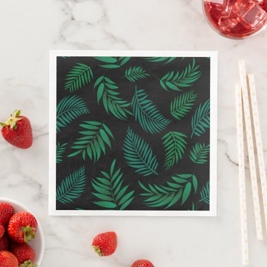 Tropical Leaves Pattern 2 Serviette (Beispiel)