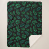 Tropical Leaves Pattern 2 Sherpadecke (Vorderseite)