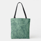 Tropical leaves. Seamless texture with banana leaf Tasche (Rückseite)