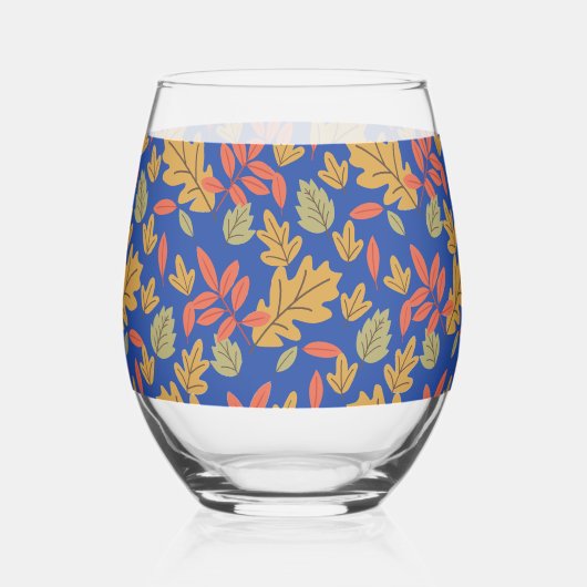 tropical leaves weinglas ohne stiel (Rückseite)