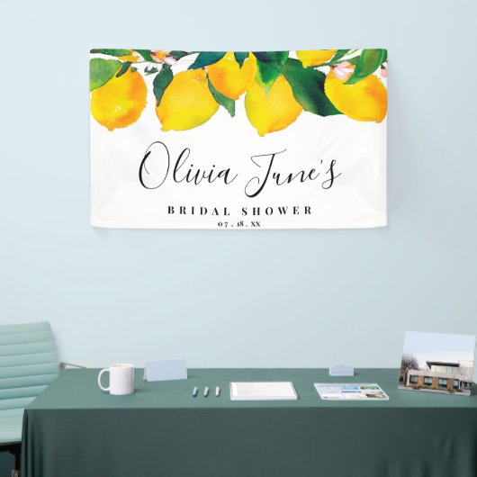 Tropical Lemon Brautparty Banner (Messeveranstaltung)