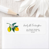 Tropical Lemon Return Address Label (Insitu)