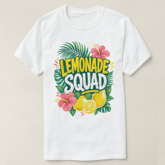 Tropical Lemonade Squad Sommer T-Shirt (Design vorne)