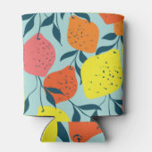 Tropical Lemons Green Illustration Dosenkühler (Rückseite)