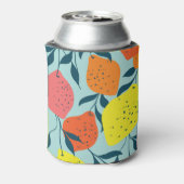 Tropical Lemons Green Illustration Dosenkühler (Kanne Rückseite)