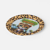 Tropical Leopard Baby Wild Cat Animal Wildlife 🐆 Pappteller (Schrägansicht)