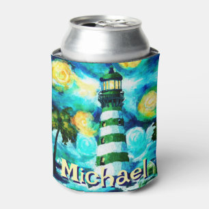 Tropical Lighthouse Coastal Nautical Personalisier Dosenkühler