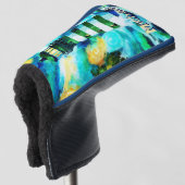 Tropical Lighthouse Coastal Nautical Personalisier Golf Headcover (3/4 Vorderseite)