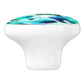 Tropical Lighthouse Palm Trees Küste Nautic Keramikknauf (Seitenansicht)