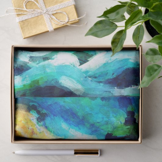 Tropical Lighthouse & Palmen Decoupage Seidenpapier (Geschenk)