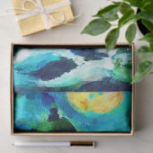Tropical Lighthouse & Palmen Decoupage Seidenpapier (Geschenk)