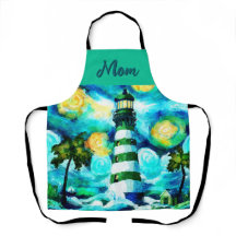 Tropical Lighthouse & Palmen Personalisiert