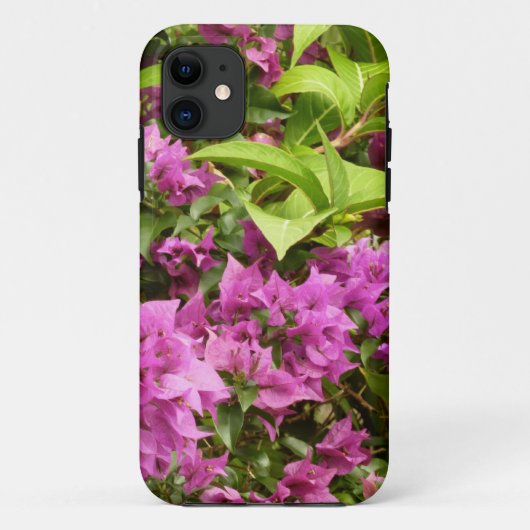 Tropical Lila Bougainvillea Floral Case-Mate iPhone Hülle (Rückseite)