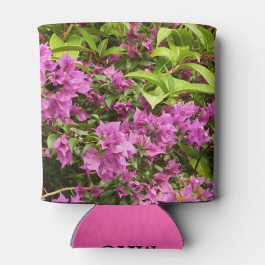 Tropical Lila Bougainvillea Floral Dosenkühler (Rückseite)
