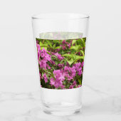 Tropical Lila Bougainvillea Floral Glas (Rückseite)