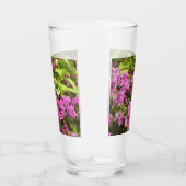 Tropical Lila Bougainvillea Floral Glas (Rechts)