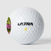 Tropical Lila Bougainvillea Floral Golfball (Logo)
