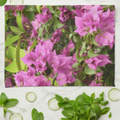 Tropical Lila Bougainvillea Floral Handtuch (Gefaltet)