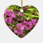 Tropical Lila Bougainvillea Floral Keramik Ornament (Vorne)