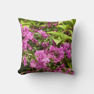 Tropical Lila Bougainvillea Floral Kissen