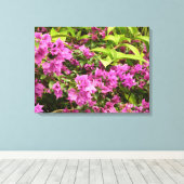 Tropical Lila Bougainvillea Floral Leinwanddruck (Insitu (Holzboden))