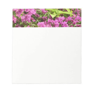 Tropical Lila Bougainvillea Floral Notizblock