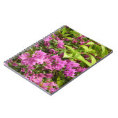 Tropical Lila Bougainvillea Floral Notizblock (Linke Seite)