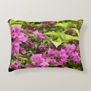 Tropical Lila Bougainvillea Floral Zierkissen