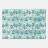 Tropical Lila Green Gold Blätter (Vorderseite 3)