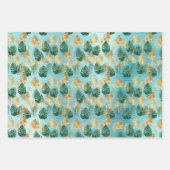 Tropical Lila Green Gold Blätter (Vorderseite 2)