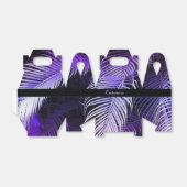 Tropical Lila Palm Blätter Gable Favor Box Geschenkschachtel (Ungefaltet)