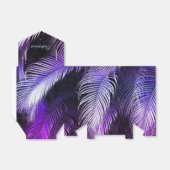 Tropical Lila Palm Blätter Zelt Gefallen Box Geschenkschachtel (Ungefaltet)