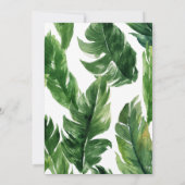 Tropical Lion Cub Boy Baby Shower Einladung (Rückseite)