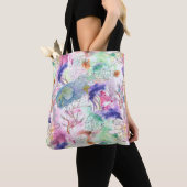 Tropical Loose Watercolor Reef Tasche (Von Nahem)
