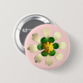 Tropical Lotus Blume Floral Spring Summer Garden Button (Vorne & Hinten)