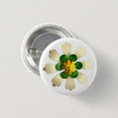 Tropical Lotus Blume Floral Spring Summer Garden Button (Vorne & Hinten)