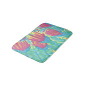 Tropical Lotus Garden Bath Mat Badematte (Schrägansicht)