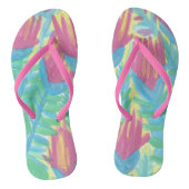 Tropical Lotus Garden Flip Flops Badesandalen (Fußbett)