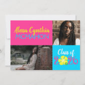 Tropical Luau 3 Foto Abschluss Ankündigung (Rückseite)