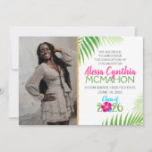 Tropical Luau Abschluss 2 Foto Ankündigung (Vorderseite)