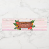 Tropical Luau Aloha Birthday Wasserflaschenetikett (Einzelnes Label)