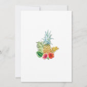Tropical Luau Aloha Brautparty Einladung (Rückseite)