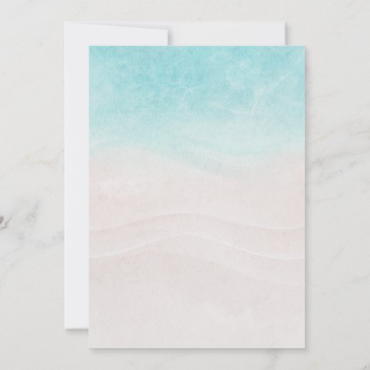 Tropical Luau Ananas Beach Geburtstag Einladung (Rückseite)