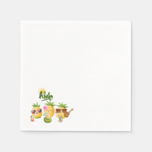 Tropical Luau Ananas Beach Geburtstag Serviette