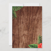 Tropical Luau Baby Shower Einladung (Rückseite)