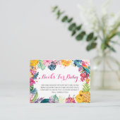 Tropical Luau Books für die Babyverpackungskarte Begleitkarte (Stehend Vorderseite)