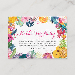 Tropical Luau Books für die Babyverpackungskarte Begleitkarte