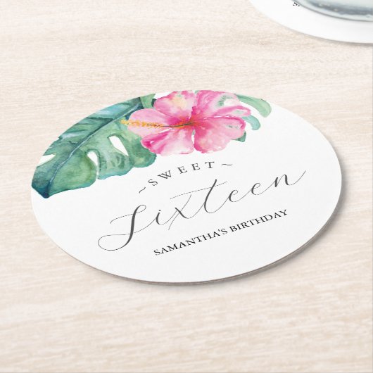 Tropical Luau Custom Untersetzer (Angewinkelt)